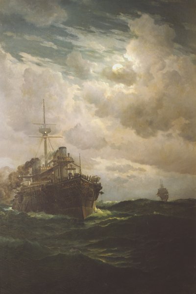 Battleship Lepanto by Eduardo de Martino